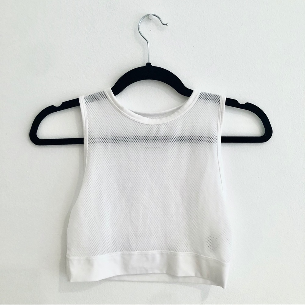 Nike Activewear Miller Running Crop Tank Top Mesh